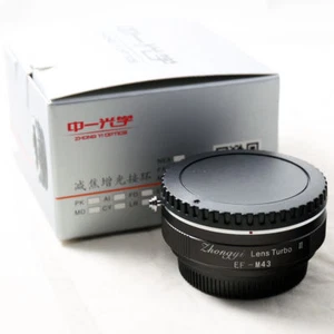 Adaptador amplificador reductor focal Zhongyi lente Turbo II Canon EF a Micro 4/3 MFT - Imagen 1 de 2
