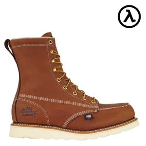 THOROGOOD AMERICAN HERITAGE WEDGE STEEL TOE EH WEDGE WORK BOOTS 804-4208 - NEW - Picture 1 of 4