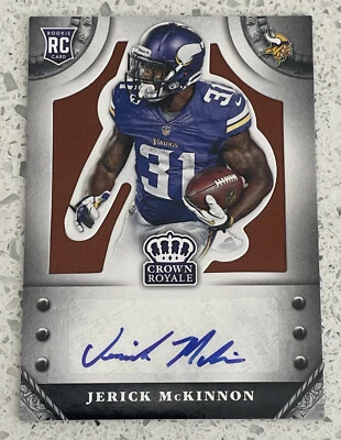 2014 Panini Crown Royale Copper Jerick McKinnon Rookie Auto Card /99 SP - Image 1 of 2