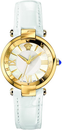 Versace VAI030016 Revive oro bianco pelle orologio da polso donna NUOVO