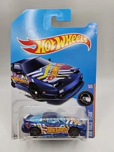 HOT WHEELS BLUE 2017 #225/365 96 NISSAN 180SX TYPE X Hw Race Team 5/5 - Picture 1 of 5