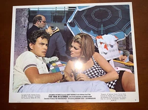 That Man in Istanbul Original 1966 Front of House Lobby Card Horst Bucholz - Picture 1 of 12