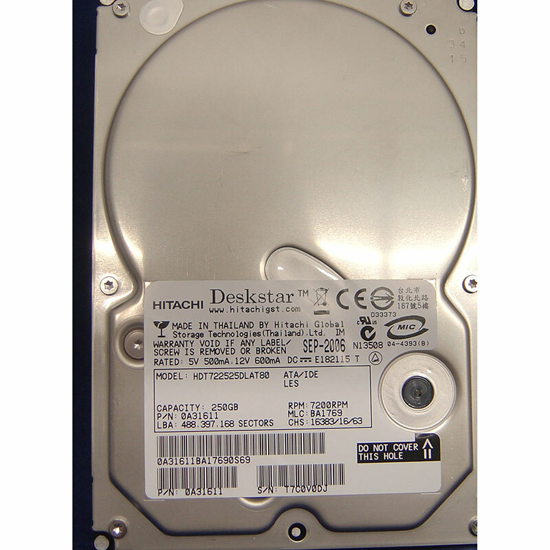 Hitachi PATA/IDE/EIDE 250GB Internal Hard Disk Drives for