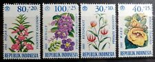 INDONESIA 1965 Semi-Postal Issue : Flowers , Set of 5