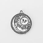 10PCS Antique Silver Carved Moon/Star/Sun/Girl Face Charm DIY Jewelry Finding