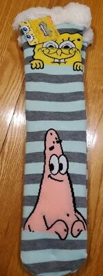 NUEVO Bob Esponja Sherpa Forrados Antideslizantes Calcetines Adulto Nickelodeon Foto 1 de 4