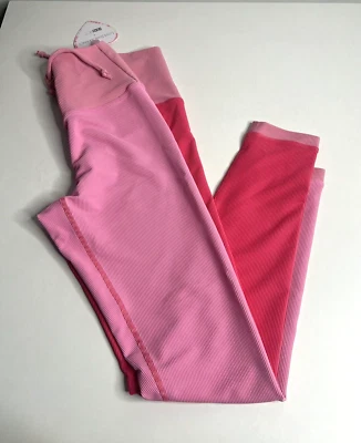 Leggings LoveShackFancy Riot para mujer medianos acanalados 2 tonos rosa RILEY NUEVOS CON ETIQUETAS Foto 1 de 4