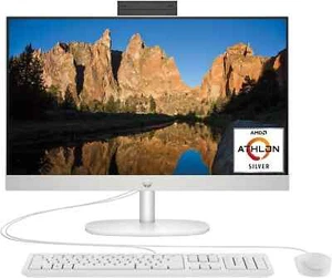 HP 23.8" All-in-One 8GB/256GB SSD Windows 11 Desktop Computer (Shell White) - Picture 1 of 9
