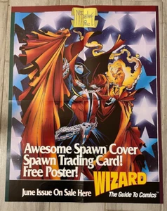 Vintage Poster McFarlane 1992 Wizard Spawn Cover Original Promo Comic Art 22X17 - Picture 1 of 1