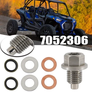 Magnetic Oil Drain Plug For Polaris Ranger 570 700 800 RZR XP 1000 900 S 800/570 - Picture 1 of 11