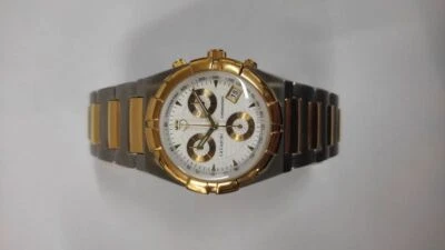Cavadini Chronograph Edelstahl Herrenuhr bi-color Silber-Gold CV-235 38x45 mm  - Bild 1 von 4