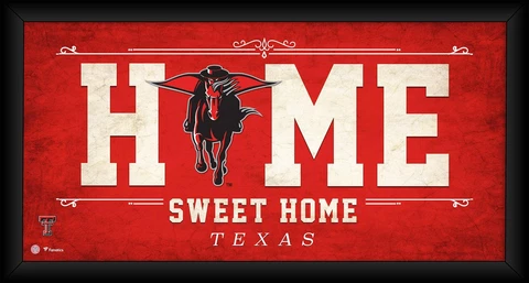 Texas Tech Raiders Framed 10" x 20" Home Sweet Home Collage Cover