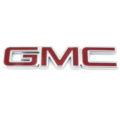 OEM NEW Rear Liftgate GMC Logo Emblem Nameplate Red 15-20 Acadia Yukon 23459667 - Image 1 of 4