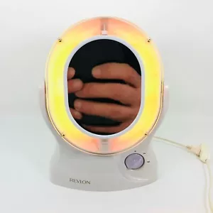 Vintage Magnifying Light Up Makeup Mirror Free Standing Double Mirror Regular - Picture 1 of 10