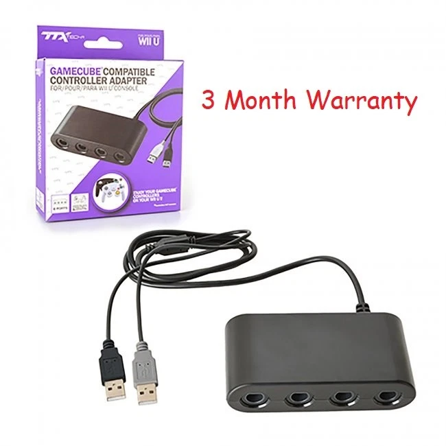4 Port GC Controller Adapter For Switch/Wii/Wii U/Gamecube SMASH BROS  - Image 1 of 1