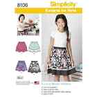 Simplicity Learn To Sew Skirts for Girls and Girls Plus