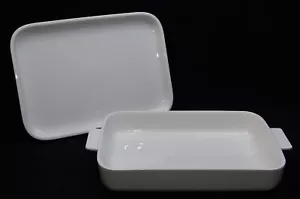 Villeroy And Boch Rectangle Baking Dish Pan 2 Pcs White 14" X 10.25" - Picture 1 of 16