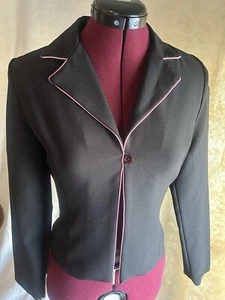 donna junior teen. Blazer elegante - "I.N.SanFrancisco" Tg.3 rifiniture nero/rosa USA - Foto 1 di 3