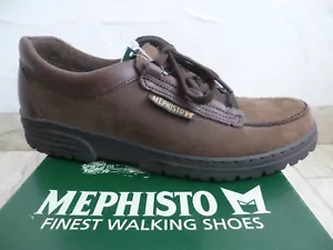 Mephisto Scarpe con Lacci da Passeggiata Ginnastica Basse Pelle Braun. Nuovo - Picture 1 of 8