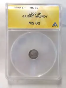 1900 1P GREAT BRITAIN MAUNDY ANACS MS62 - Picture 1 of 3