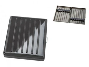 Zigaretten Dose Box Etui edles Alu Design Serie Titan Schwarz einfach Trendy  - Bild 1 von 2