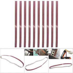10 pz cinghia levigatrice ossido di alluminio carta vetrata levigatrice nastro abrasivo 533x9 mm - Foto 1 di 8