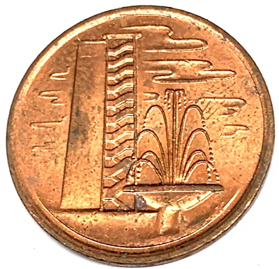 # C4855    SINGAPORE  COIN,     ONE CENT   1981 - Image 1 of 2