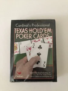 Cardinal's Professional Texas Hold Em Poker Playing Cards NEW & Sealed - Picture 1 of 2