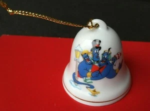 Grolier GLOCKENORNAMENT Disney ALADDIN 1990er Weihnachten GENIE 2" Porzellan - Bild 1 von 3