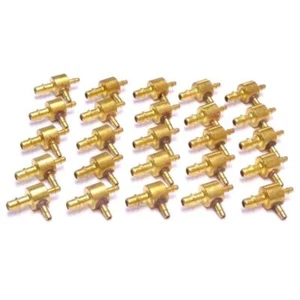 25pc MEM-CO RT3-1-1 Reducing Tees Mini Barb Tube Fittings - Picture 1 of 4