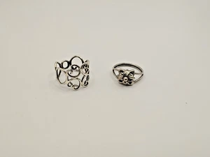 Konvolut 2 Sterling Silber Ringe - Bild 1 von 1