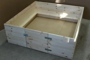 Wurfbox Welpenbox Wurfkiste Hunde Welpe 80 x 80 x 40cm + Boden Leisten EXPRESS - Bild 1 von 6