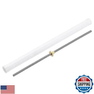 uxcell 1Pcs 400mm Tr8x8 Lead Screw with Brass Nut (Acme Thread, 2mm Pitch, 4 - Picture 1 of 5