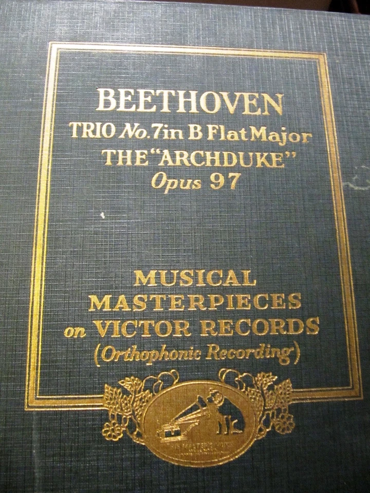 1928 Pablo CASALS Cello THIBAUD VIOLIN Cortot Piano Beethoven Archduke Trio M-92 - Image 1 of 4