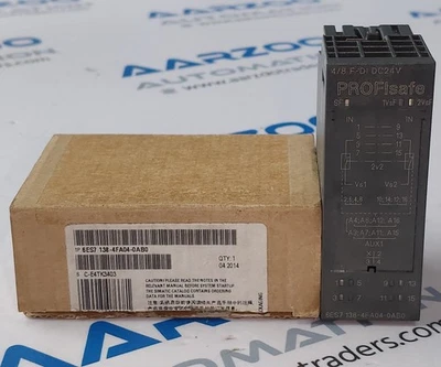 Nuevo Siemens Simatic Et 200S 6ES7 138-4FA04-0AB0 Profisafe Digital Imput Módulo - Imagen 1 de 4