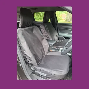 Dacia Duster 2024+ Tailored Waterproof Front Pair Black Seat Covers UK MADE - Picture 1 of 4