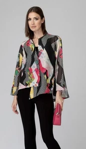 Chaqueta para mujer Joseph Ribkoff estilo 192590 colorida estampada abstracta talla 12 - Imagen 1 de 11