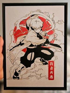 Demon Slayer 3D Artwork  Zenitsu Edition  Handcrafted PLA Relief Anime 18x12,8cm - Bild 1 von 1