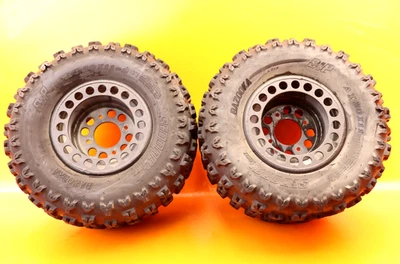 2008 - 2013 Kawasaki Kfx450r Rear Wheels Rims Tires Set Foto 1 de 4