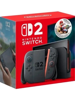 Nintendo Switch 2 Console + Mario Kart World Game Bundle International Shipping - Picture 1 of 1
