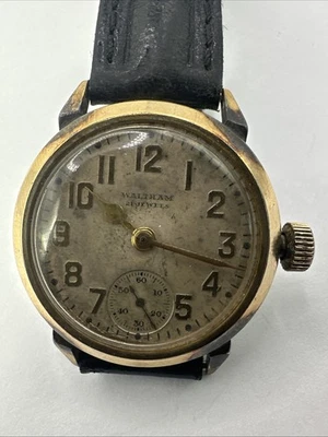 Vintage Waltham 10k RGP Manual Wind Wristwatch 30mm 21 Jewel RUNS - Image 1 of 4