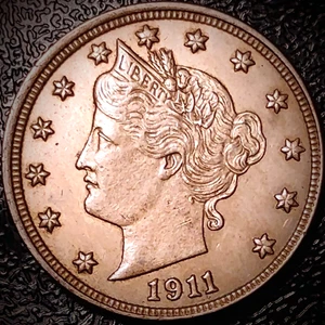 1911 Liberty V Nickel - AU - 5C - Picture 1 of 2