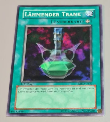 Yu Gi Oh Lähmender Trank # MRD-G137 Common 1.AUFLAGE Metal Raiders DE N.Mi-Mint - Bild 1 von 3