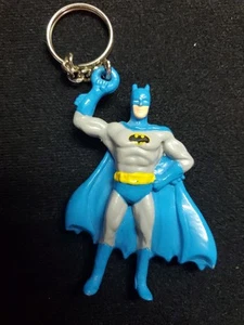 Vintage Batman 1989 Applause Keychain Gray/Blue DC Comics Figure, Adam West - Picture 1 of 1
