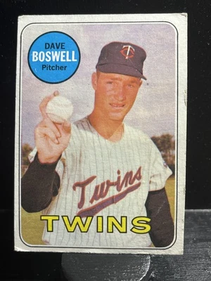 Dave Boswell #459 1969 Topps Minnesota Twins - Image 1 of 2