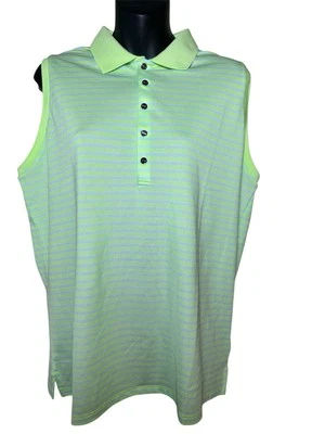 Camiseta sin mangas polo RLX Ralph Lauren para mujer verde azul sin mangas golf tenis talla XL Foto 1 de 4