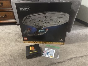 LEGO Star Trek Enterprise-D 10356 Sealed + BrickBling Light Kit + Sticker Pack