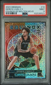 Dereck Lively II Obsidian 2023-24 Equinox Molten Mojo /10 RC PSA9 - Bild 1 von 3