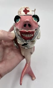 December Diamonds Nurse Shark Nellie Christmas Ornament Decor 8" - Picture 1 of 6