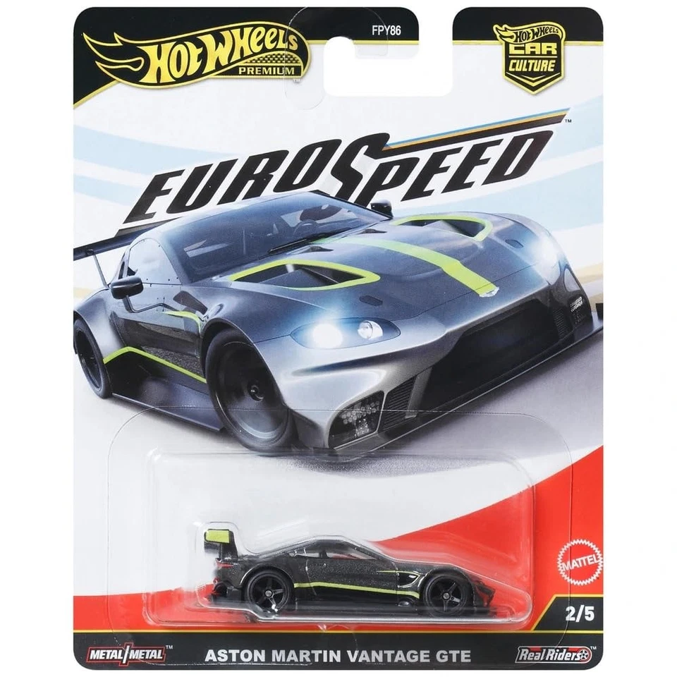 Hot Wheels Car Culture Eurospeed Aston Martin Vantage GTE Giocattolo Mini Auto - Immagine 1 di 1